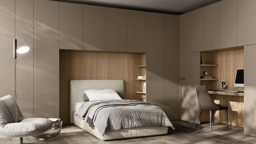 Febal Casa - Armadio con Nicchia Scrittoio e Nicchia per Letto