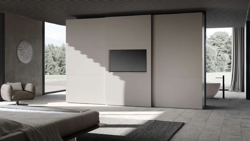 Presotto - Tris Tv con anta scorrevole