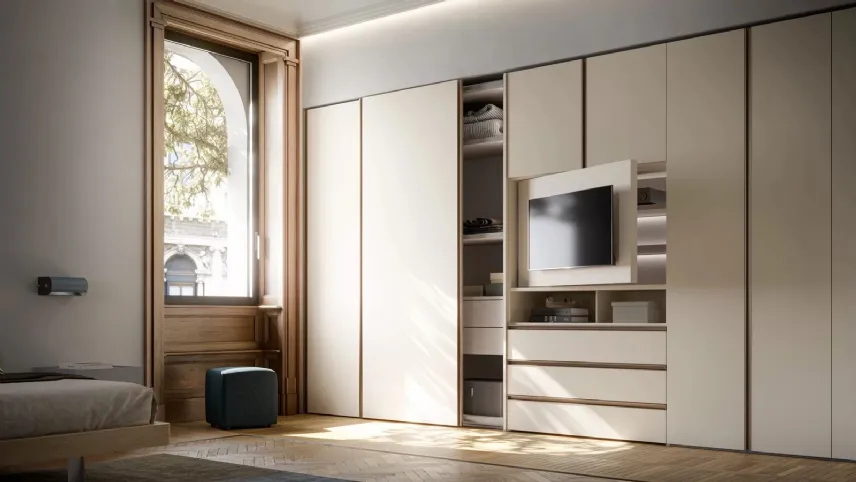 Santalucia Mobili - Vision: armadio con TV integrata
