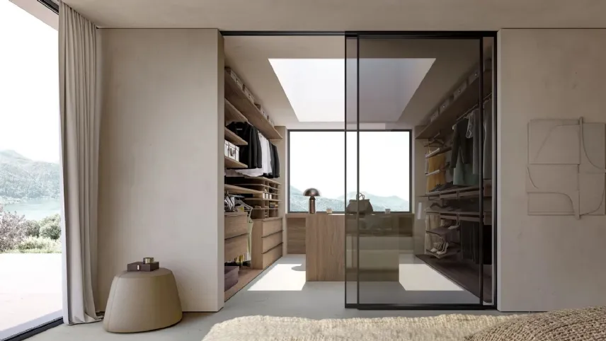 Adok - Cabina Up&Down con porte in vetro scorrevoli