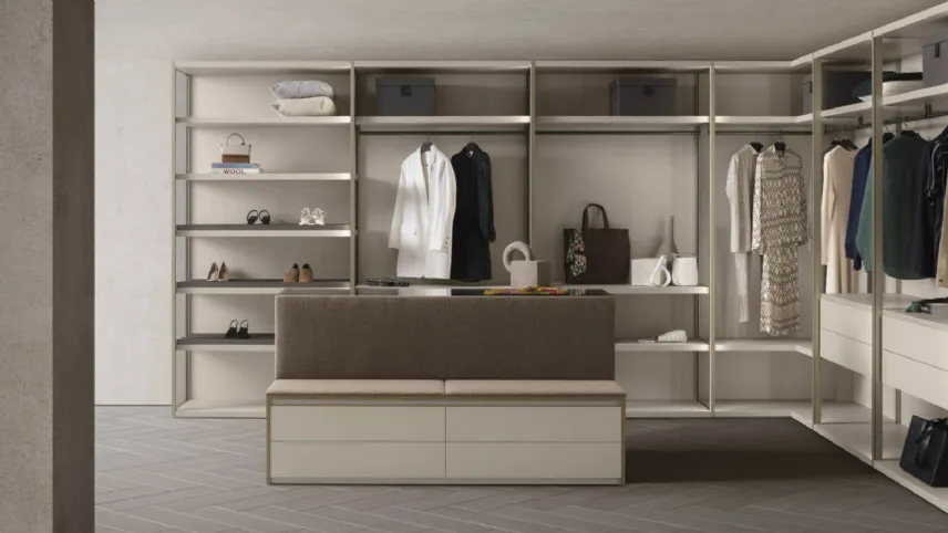 Pianca - Island up, modulo freestanding che completa la cabina armadio